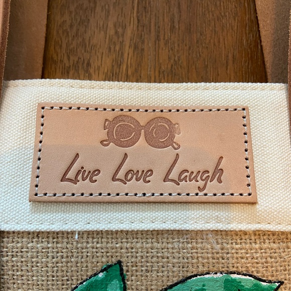 NWT Brighton Main Squeeze Burlap Tote - Picture 6 of 8